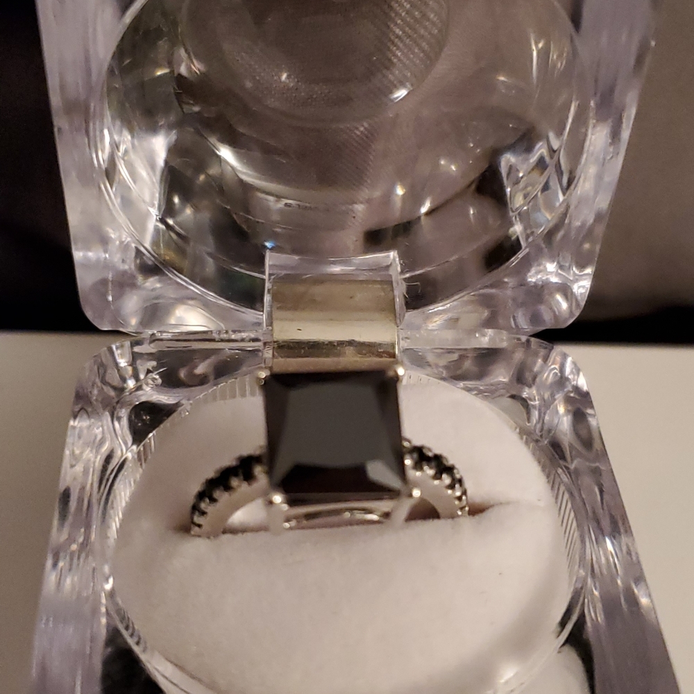 Black Diamond Ring- size 7.5
